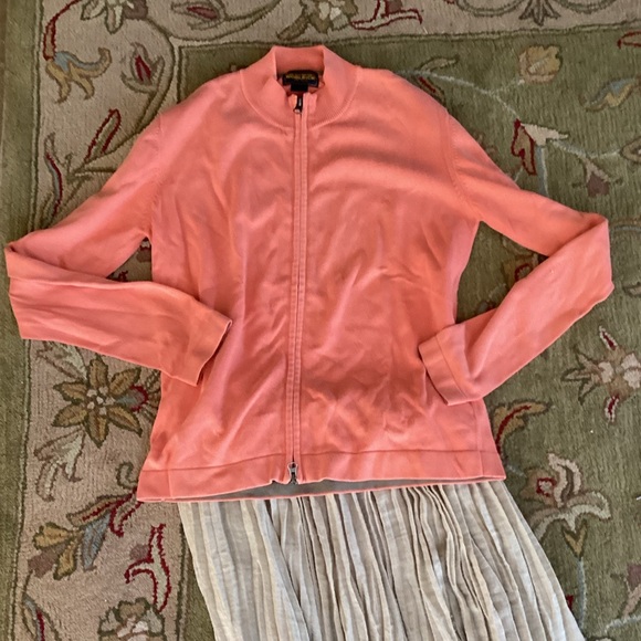 👚Cotton Cardigan Tangerine Baby Cable Nautica  Fits Best M/L - Picture 8 of 16